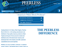 Tablet Screenshot of peerlessblock.com
